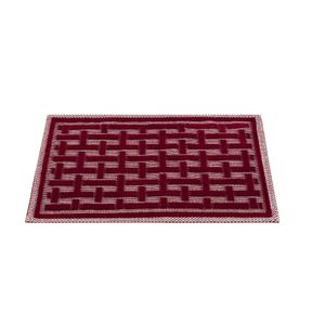 Tapete para Banheiro Retangular 40x60cm Natur Vermelho - Edantex
