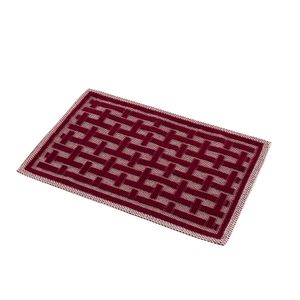Tapete para Banheiro Retangular 40x60cm Natur Vermelho - Edantex