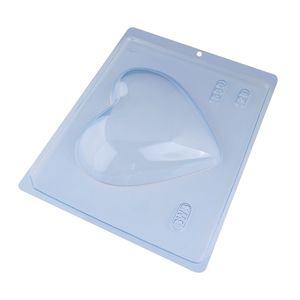 Forma de Chocolate Coração Liso 500g - Bwb