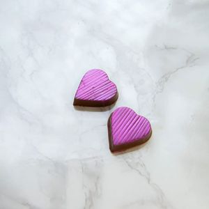 Forma de Chocolate Bombom Coração Riscado 15 Cavidades - Bwb