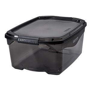 Caixa Organizadora Retangular Flex Fumê 20 Litros - Sanremo
