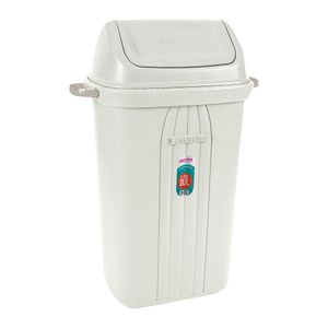 Lixeira de Chão Basculante 60 L Bege - Sanremo