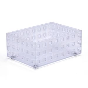 Caixa Organizadora Retangular 6,5x15cm Transparente - Home Space