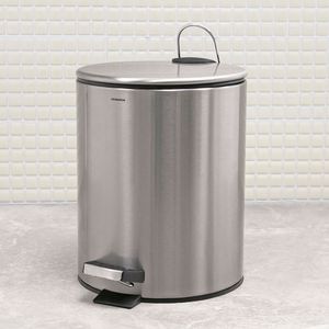 Lixeira Inox de Chão Flat com Pedal 5l - Meridional
