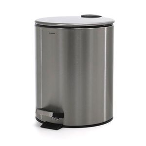 Lixeira Inox de Chão Flat com Pedal 5l - Meridional