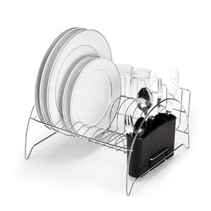 Escorredor de Louça com Porta Copo Fan Cromado - Arthi