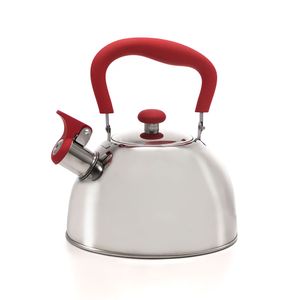 Chaleira Inox 2,2l com Alça Vermelha - Ana Maria Braga