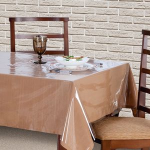 Toalha de Mesa Retangular 140x200cm Transparente - Sur La Table