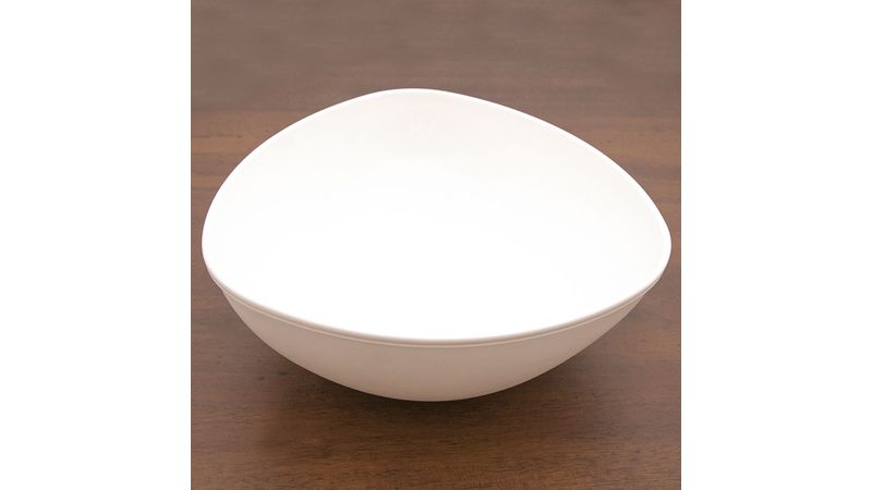 Saladeira Triangular Coza Cozy 2,5 Litros Branco - Loja Coza