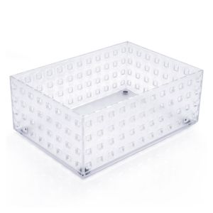 Caixa Organizadora Retangular 8,5x22cm Transparente - Home Space