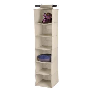 Organizador Vertical 6 Divisórias 120x30cm Bege - Home Space