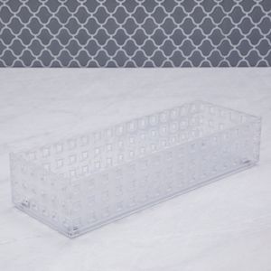Caixa Organizadora Retangular 6,5x31cm Transparente - Home Space