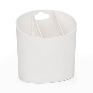 Porta Talheres Oval Branco - Coza