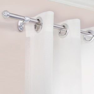 Kit Varão para Cortina 19mm X 3m Cromado - Bella Arte