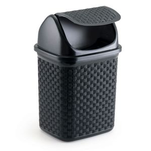 Lixeira de Pia Basculante Rattan 4,5l Preta - Nitron