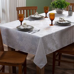 Toalha de Mesa Retangular 1,35x2,10 Savage Round Cru - Branyl