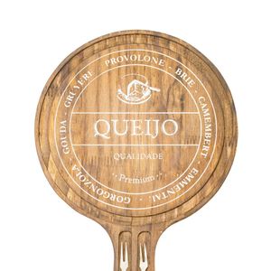 Tábua de Queijo Rústica com Garfinhos - Debiasi