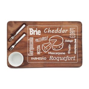 Tábua de Frios com Ramequin e Garfos - Debiasi