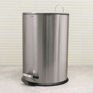 Lixeira Inox de Chão Flat com Pedal 20l - Meridional