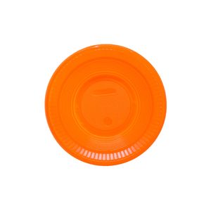 Prato Fundo Descartável 15cm com 10 Unidades Laranja Neon - Bello Festas