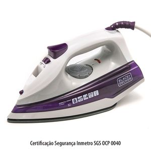Ferro de Passar a Vapor Blackdecker com Spray Fx1000 Lilás