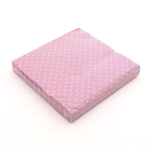 Guardanapo de Papel Poá Rosa 33cm - Sur La Table