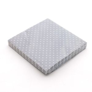 Guardanapo de Papel Poá Cinza 33cm - Sur La Table