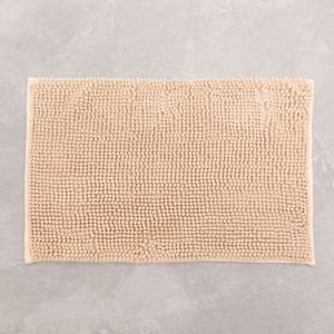 Tapete para Banheiro Chenille 40x60cm Bege - Comoditá
