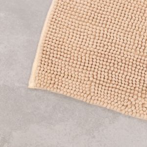Tapete para Banheiro Chenille 40x60cm Bege - Comoditá