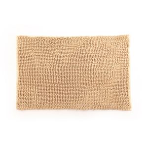 Tapete para Banheiro Chenille 40x60cm Bege - Comoditá
