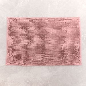 Tapete para Banheiro Retangular Chenille 40x60cm Rosa - Comoditá