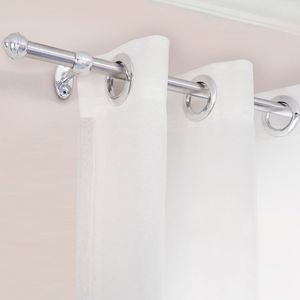 Kit Varão para Cortina 19mm X 4m Cromado - Bella Arte