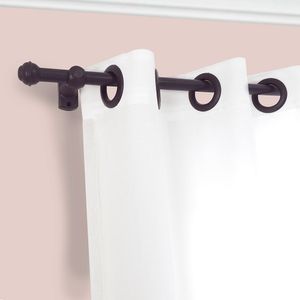 Kit Varão para Cortina 28mm X 3m Imbuia - Bella Arte