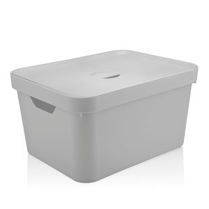 Caixa Organizadora Cube Retangular com Tampa 32l Branca - Martiplast