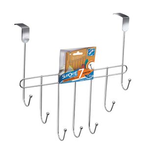 Suporte Eclipse com 7 Ganchos Cromado - Arthi