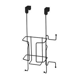 Suporte de Porta para Ferro e Tábua De Passar Black - Arthi