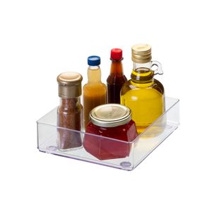 Organizador Antiderrapante 1l Quadrado Transparente - Arthi