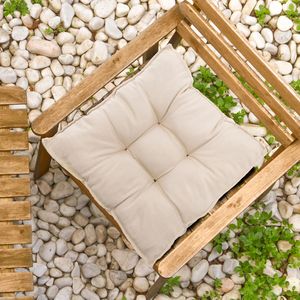 Futon Gorgurão Bege 45x45cm - Shelter