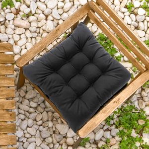 Futon Suede Preto 40x40cm - Shelter