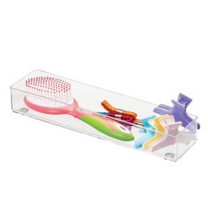 Kit Com 4 Organizadores Antiderrapante 1l Transparente - Arthi