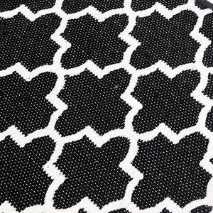 Tapete para Sala Jacquard Souk 200x250cm Preto - Comoditá