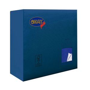 Guardanapo de Papel Folha Dupla 50 Folhas Blue Noite - Okay