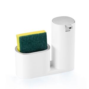 Porta Detergente Branco e Prata - Arthi