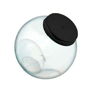 Baleiro com Tampa 850mL Preto - Tiba