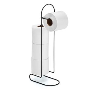 Porta Papel Higiênico de Chão 49cm Black - Arthi