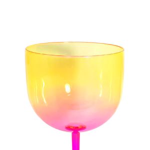 Taça de Gin Acqua 550mL Pink e Amarelo - M&ca Plásticos