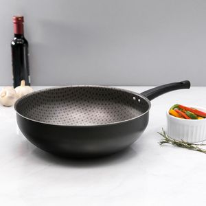 Frigideira Wok Santorini 28cm Preta - Meridional
