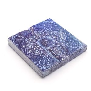 Guardanapo de Papel Mandala Azul 33cm - Sur La Table