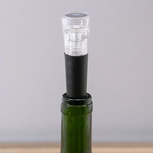 Tampa para Garrafa de Vinho a Vácuo Preta - Salute