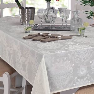 Toalha de Mesa Retangular 1,60x2,20m Prata Il Calem - Branyl